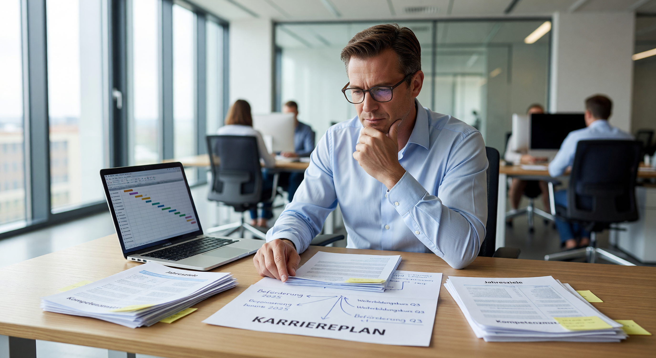 Strukturierter Arbeitsplatz und berufliches Wachstum