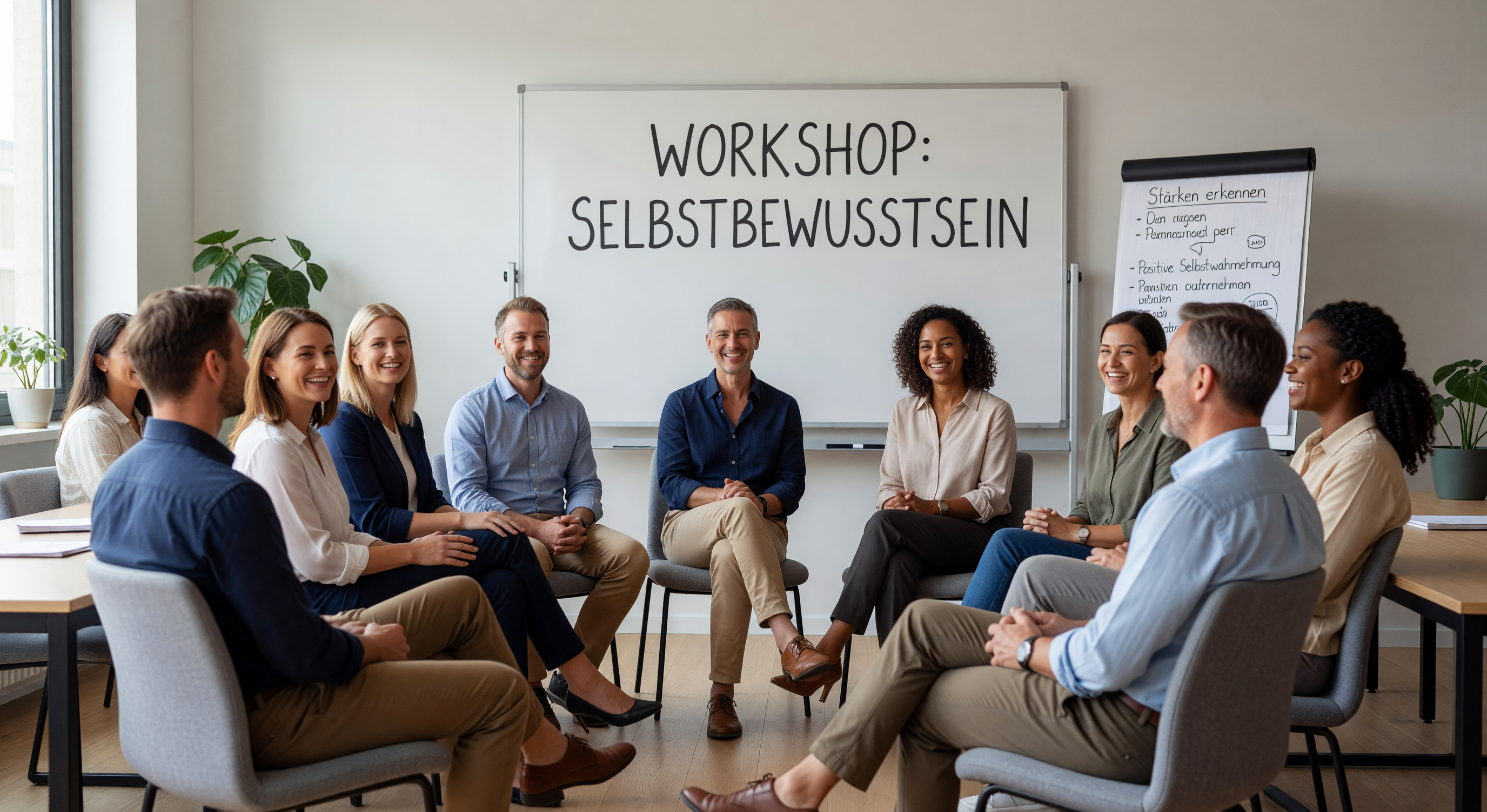 Selbstvertrauen-Workshop mit Gruppe